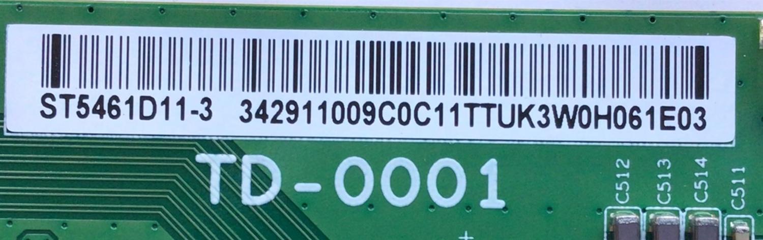 KIT DE TARJETAS PARA TV TCL / MAIN 40902-000030 / 40-RT73M1-MAC2HG / FUENTE 08-P302W0L-PW230AA / 40-P302WL-PWG1CG / T-CON 34.29110.09C / TD-0001 / LED DRIVER 08-D55R630-DR200AA / 4-D55R63-DRC2LG / PANEL LVU550NDHL / MODELO 55R635 - Imagen 6